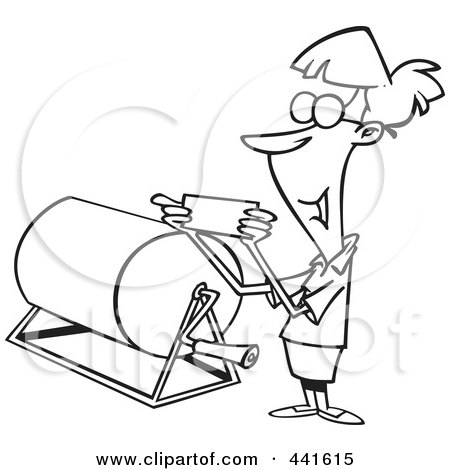 450x470 Royalty Free (Rf) Clip Art Illustration Of A Cartoon Black