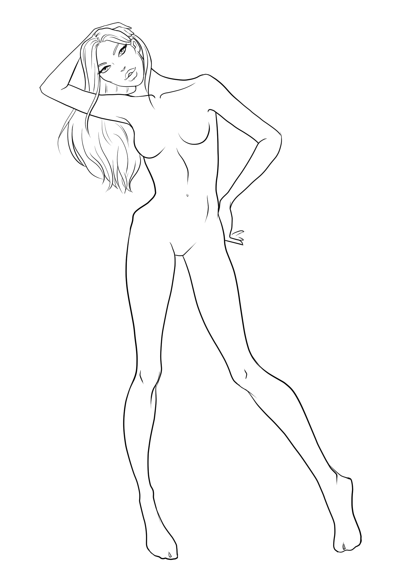 1654x2338 Fashion Template 002 I Fashion Templates Croquis Amp Body Bases