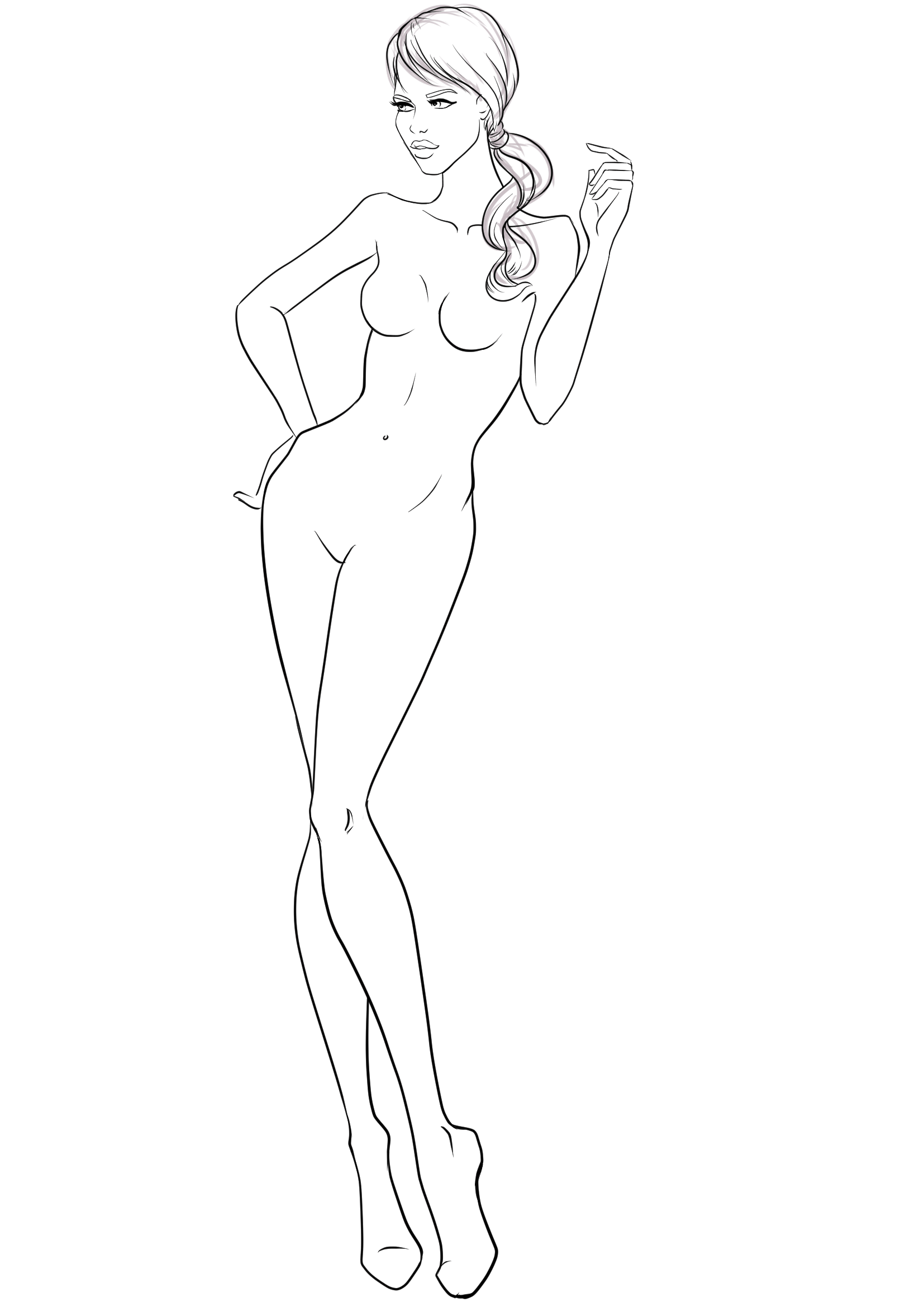 1654x2339 Fashion Template 39 I Draw Fashion