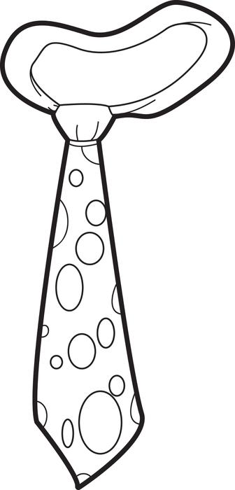 336x700 Free, Printable Polk Dot Neck Tie Coloring Page For Kids