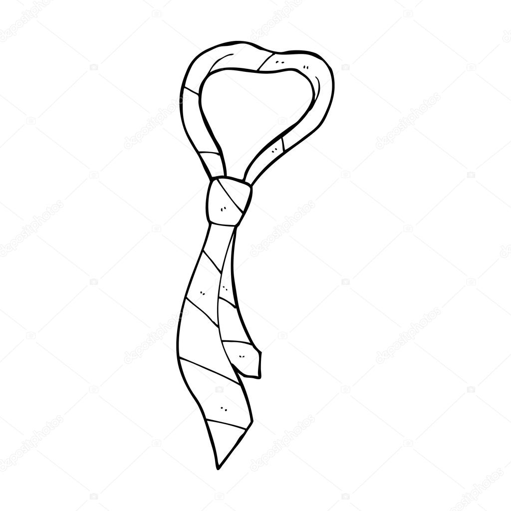 1024x1024 Cartoon Tie Stock Vector Lineartestpilot