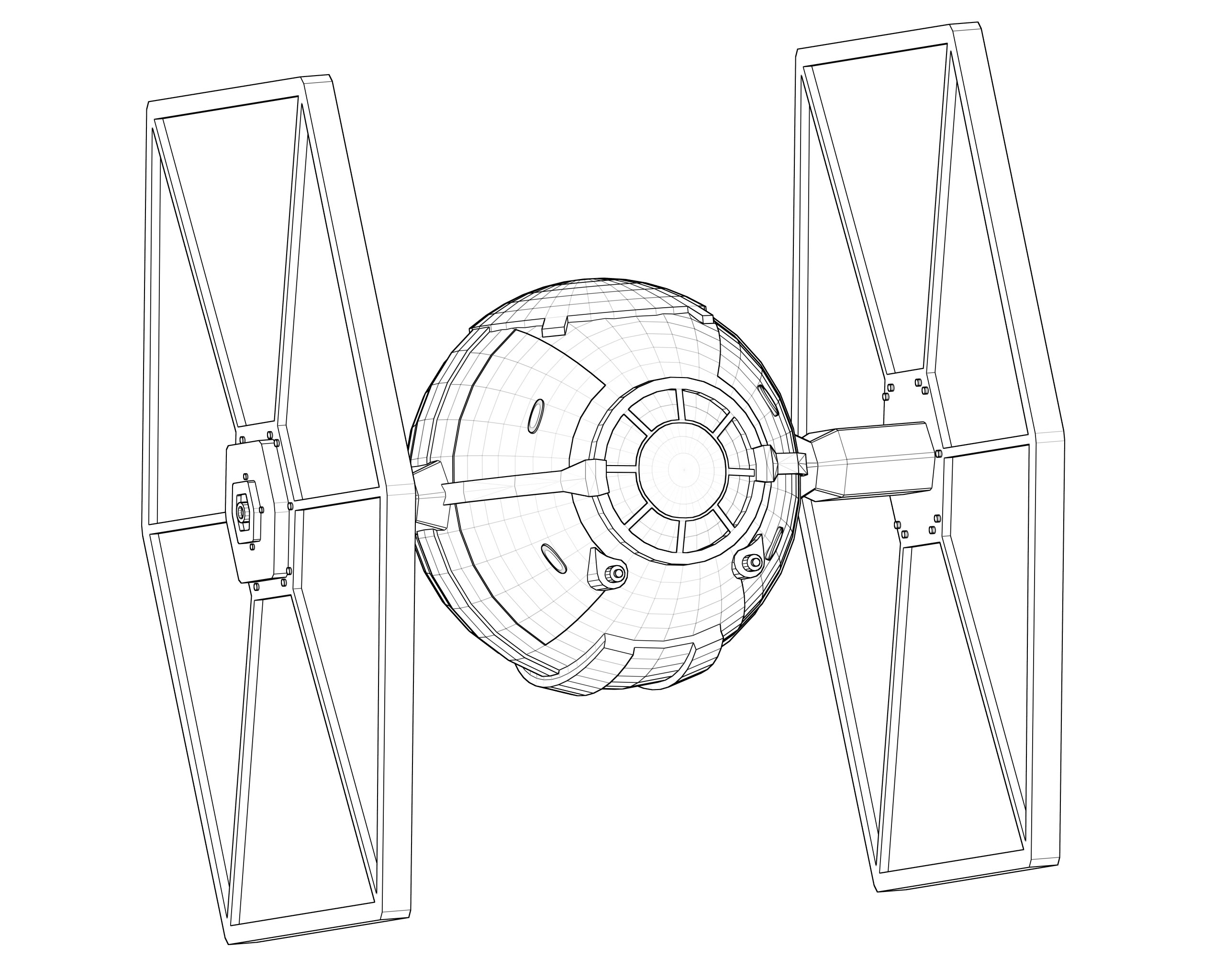 2560x2048 Tie Fighter Drawing Tie Fighter Classroom Decorations