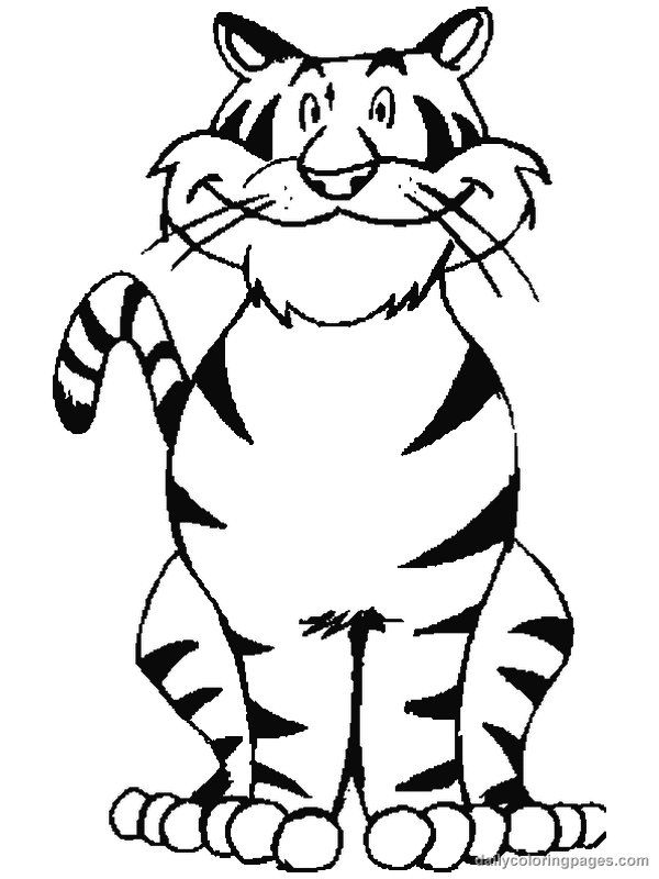 600x800 Tiger Coloring Pages Cartoon Tigers Coloring Pages Cartoons