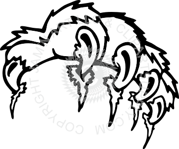 361x300 Paw With Claws