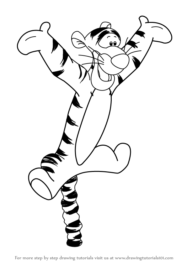 Tiger Drawing Outline at GetDrawings | Free download