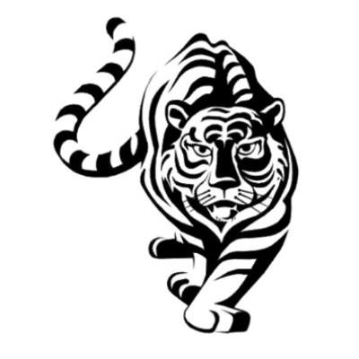 400x400 Drawn Tiger Tiger Attack