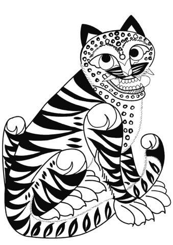 339x480 Tiger Tattoo Coloring Page Free Printable Coloring Pages
