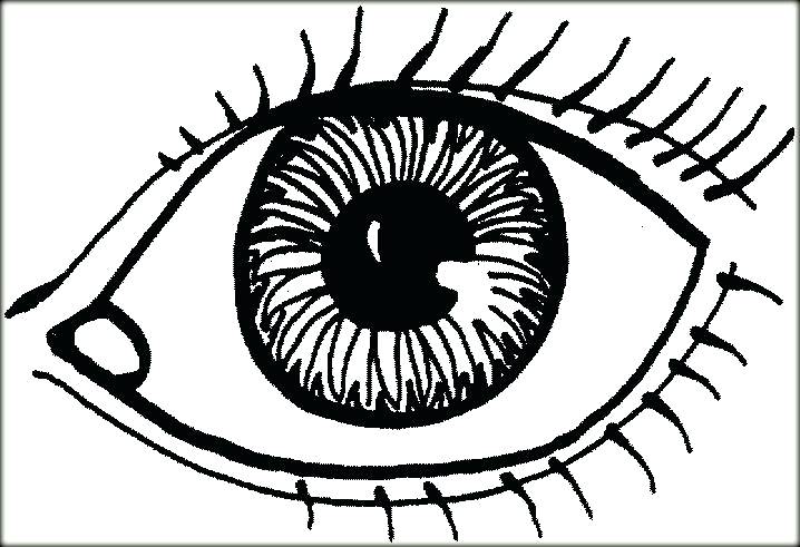 718x491 Eyes Coloring Pages Terrific Eyes Coloring Pages Eye Coloring Page