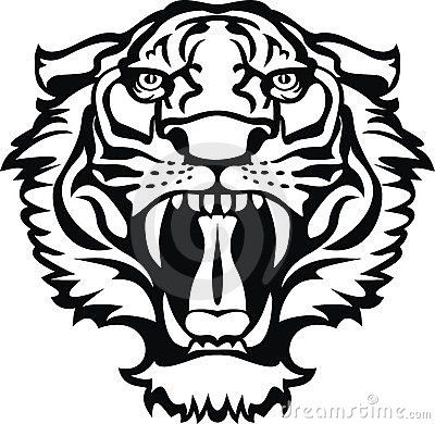 400x390 Line Drawing Of Tiger Face Gift Ideas Tiger Face
