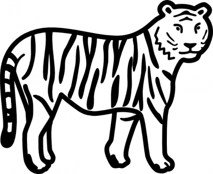 425x347 Lsu Tiger Clipart