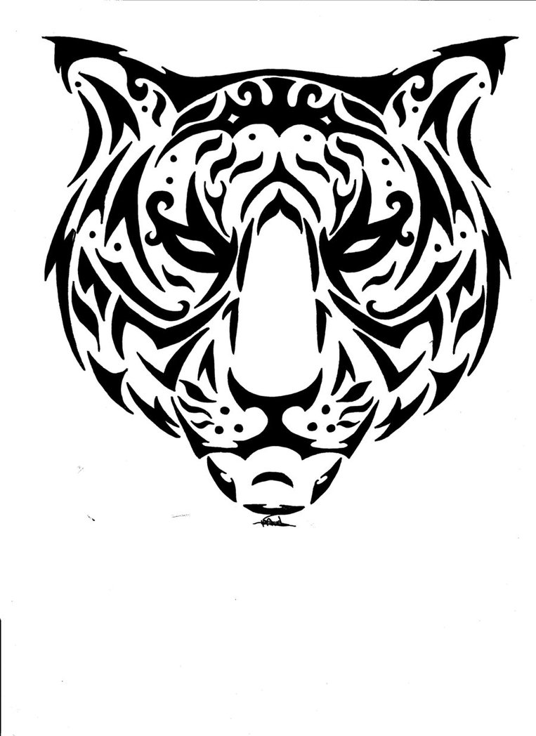 763x1048 Tiger Eyes Stencil