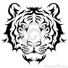 236x236 Line Drawing Of Tiger Face Gift Ideas Tiger Face