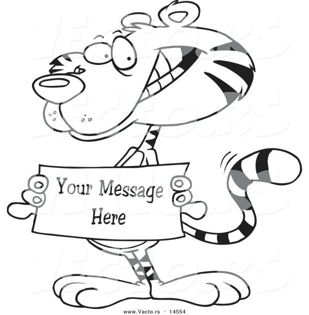 618x630 Tiger Coloring Page Siberian Outline Drawing Images Lily Tiger