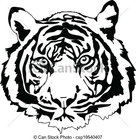 Tiger Face Outline Drawing at GetDrawings | Free download