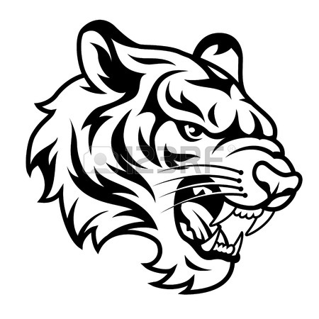 Tiger Face Outline Drawing at GetDrawings | Free download