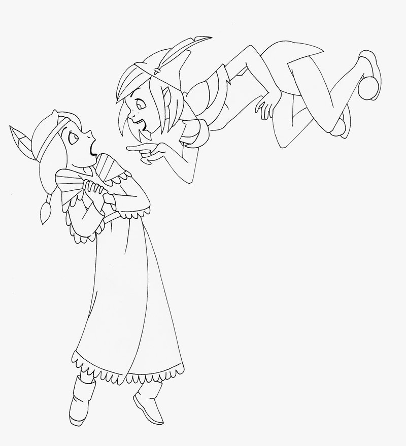 800x879 Tiger Lily And Me Original Lineart By Glee Chan