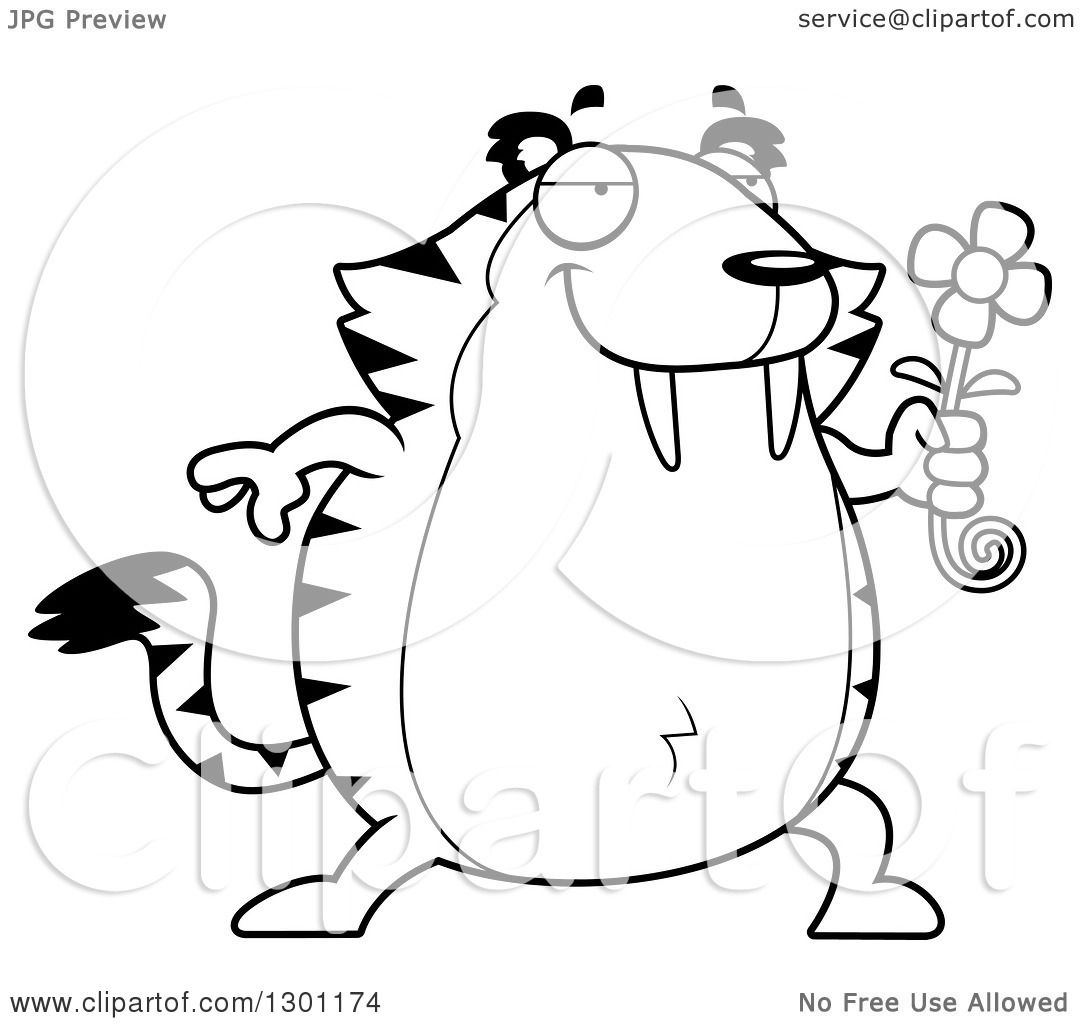 1080x1024 Outline Clipart Of A Black And White Cartoon Romantic Chubby