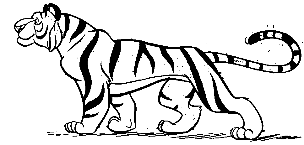 968x463 Tiger Clipart Black And White Outline