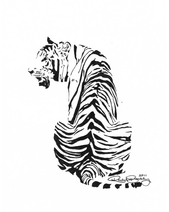 570x713 Sitting Tiger