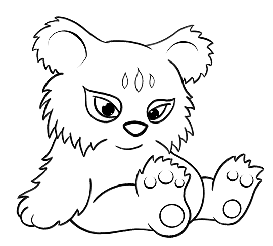 540x488 Tiger Panda Cartoon Drawing Lesson