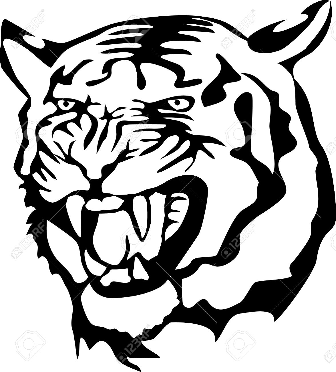 Tiger Roar Drawing at GetDrawings | Free download