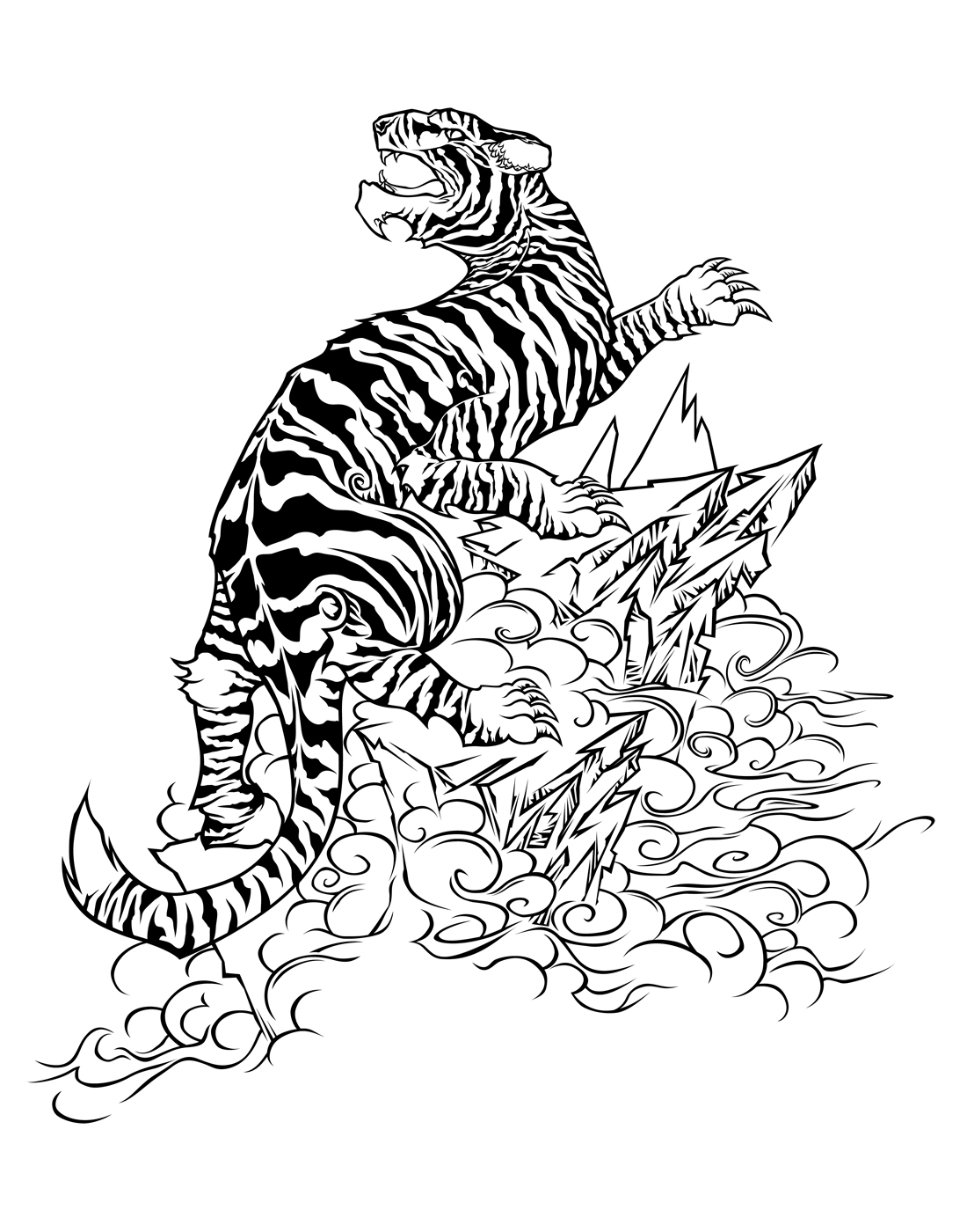 1100x1400 Artistmikemiller Tribal Tiger Tattoo Designs