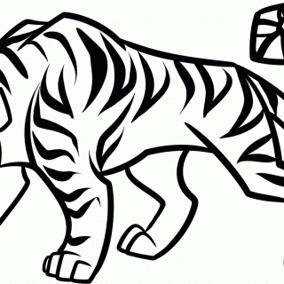 320x320 How To Draw A Simple Tiger Face Easy Watercolor Pencils Youtube