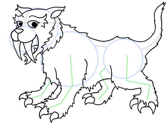 540x405 How To Draw Saber Tooth Tigers