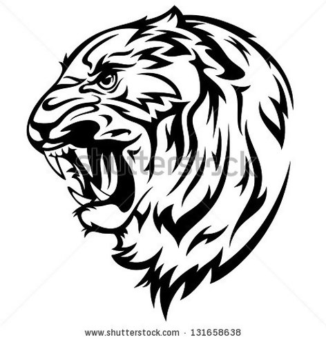 472x493 Tiger Eyes Black And White Clipart Panda