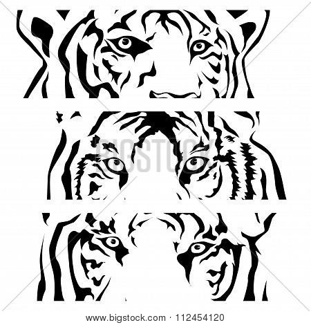 450x470 Tigers Eye Silhouette, Vector Vector Amp Photo Bigstock