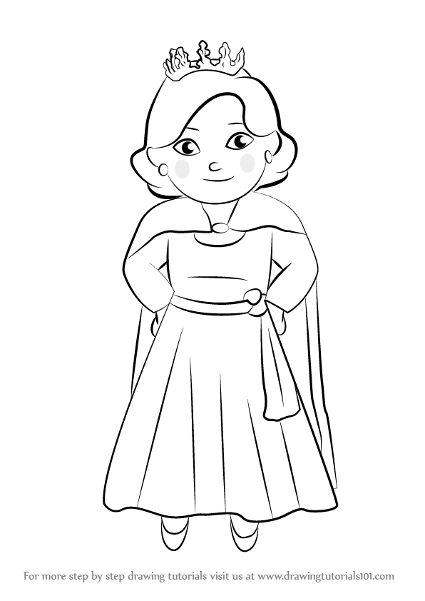 596x842 Learn How To Draw Queen Saturday From Daniel Tiger's Neighborhood