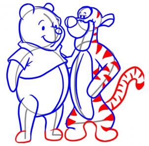 302x297 How To Draw How To Draw Tigger And Pooh