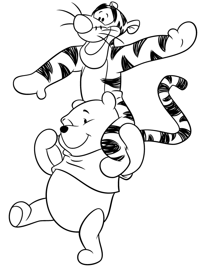 Tigger Line Drawing at GetDrawings | Free download