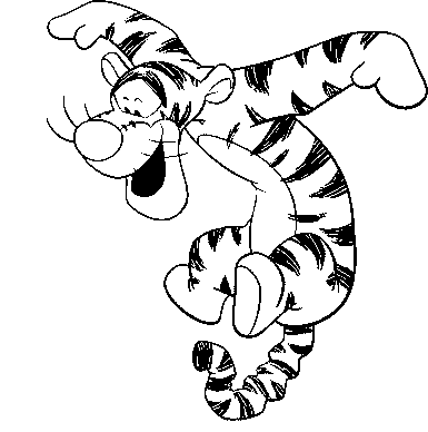 Tigger Line Drawing at GetDrawings | Free download