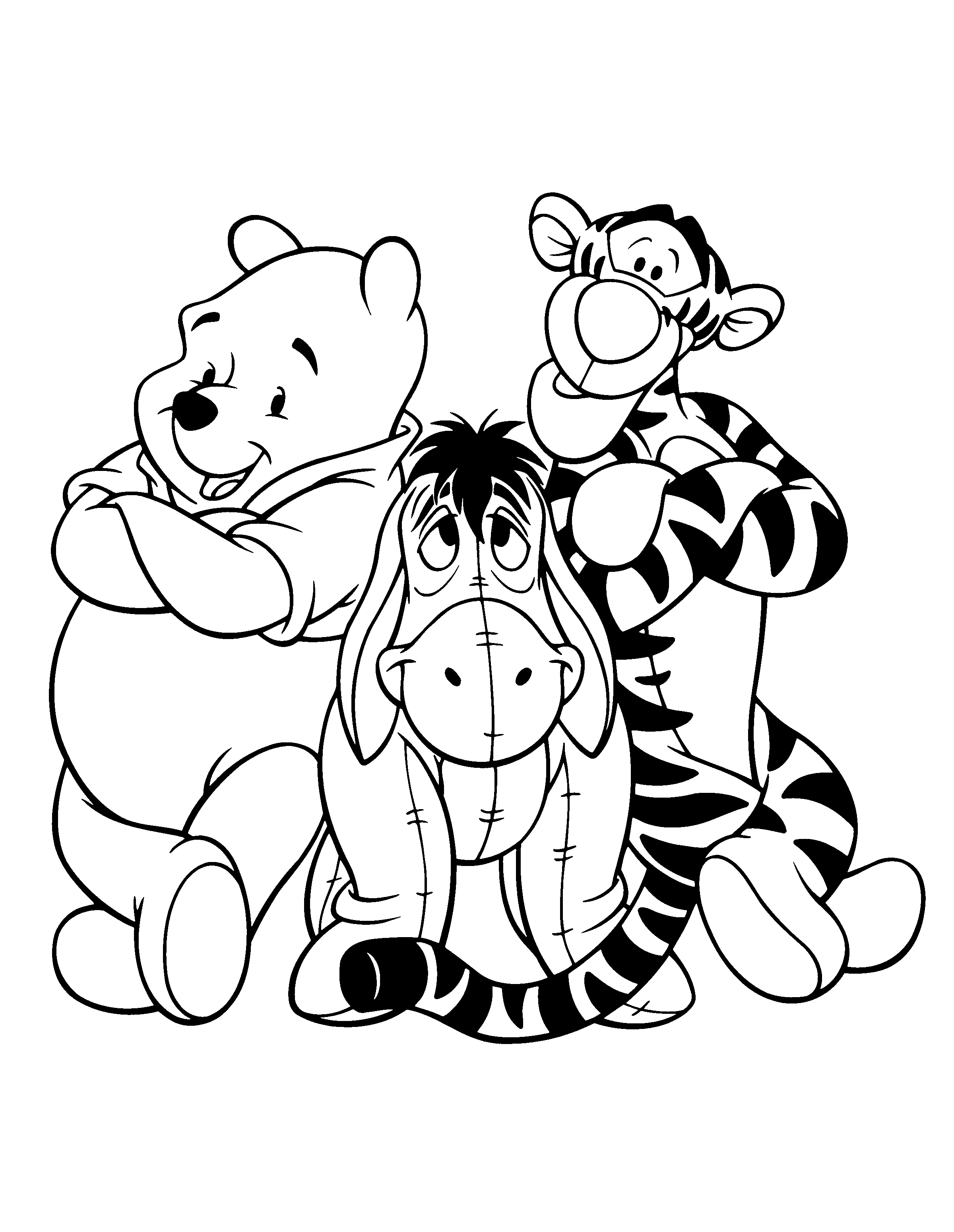 2400x3100 Tigger Coloring Pages