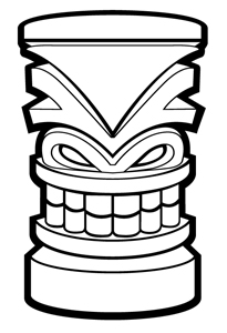 205x300 Hawaiian Tiki Clip Art Clipart Panda