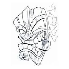 225x225 Tiki Design Indiana Jones Party Tiki Mask, Clip