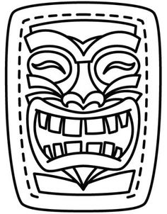 236x302 Tiki Mask Template Printable Tiki Masks Mask