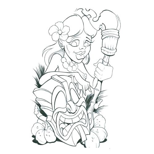 500x500 Tiki Coloring Pages Synthesis.site