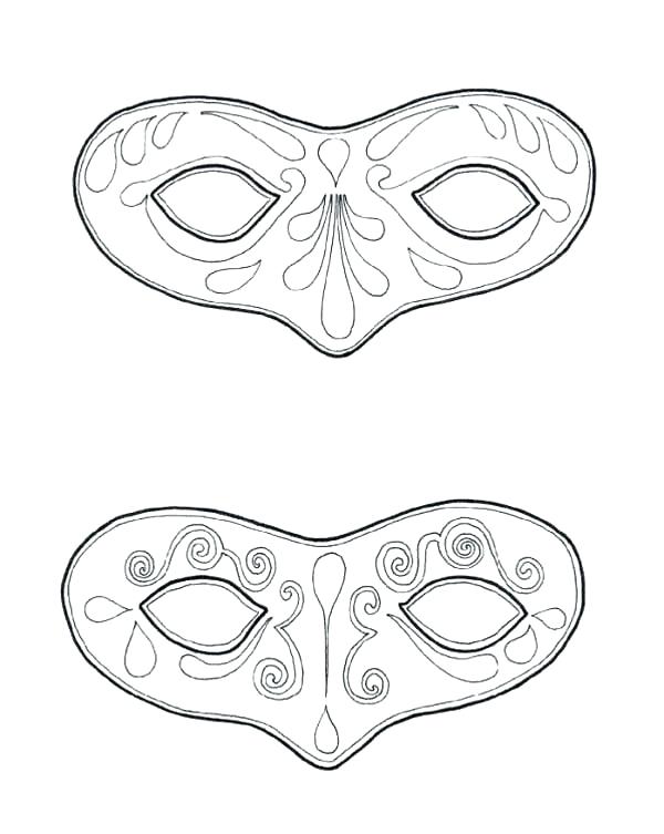 600x753 Tiki Mask Coloring Pages