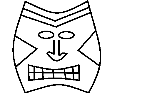 500x319 Keep Calm And Crayon Primary Color Tiki Tiki Masks