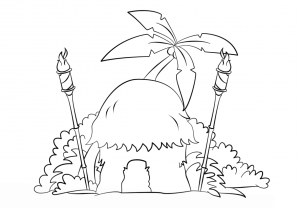 300x208 Creative Tiki Coloring Pages