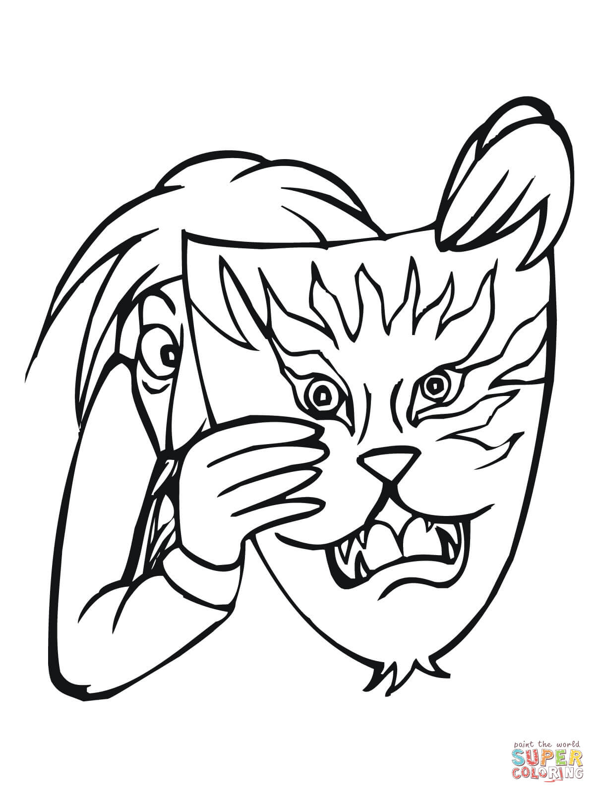 1200x1600 Tiki Mask Coloring Page Free Printable Coloring Pages