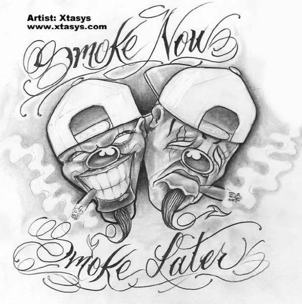 600x604 Collection Of Tiki Mask And Flames Tattoo Design