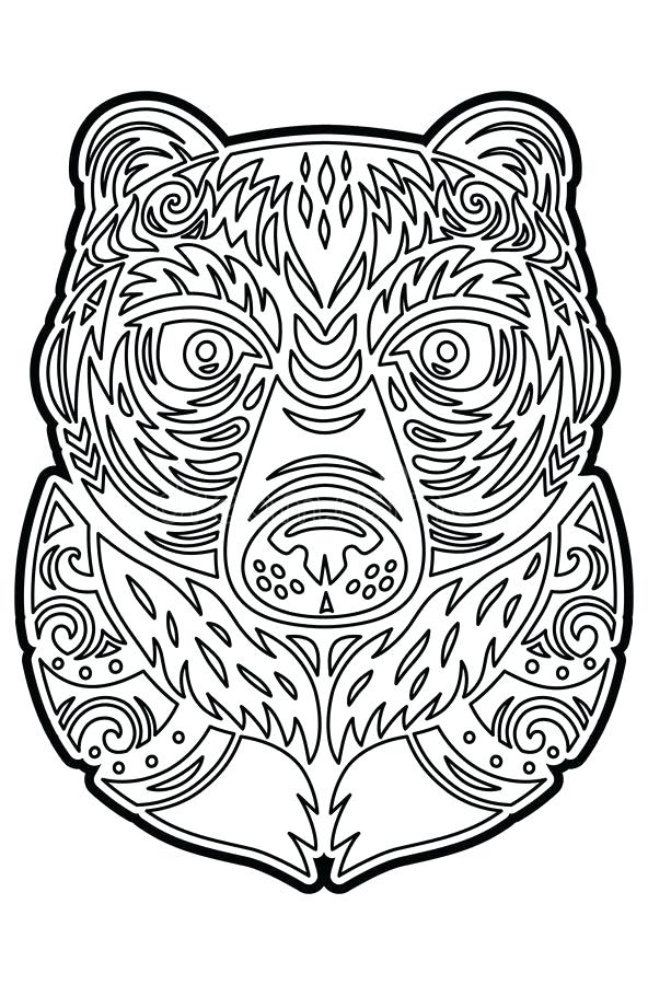 592x900 Hawaiian Tiki Masks Coloring Pages Mask To Print Fancy Best