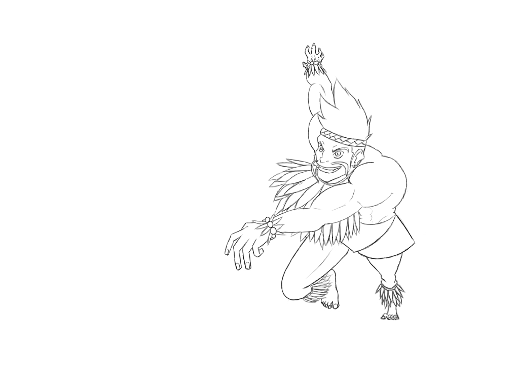 1024x768 Tiki Torch Draven (Wip) By Tenbutoons