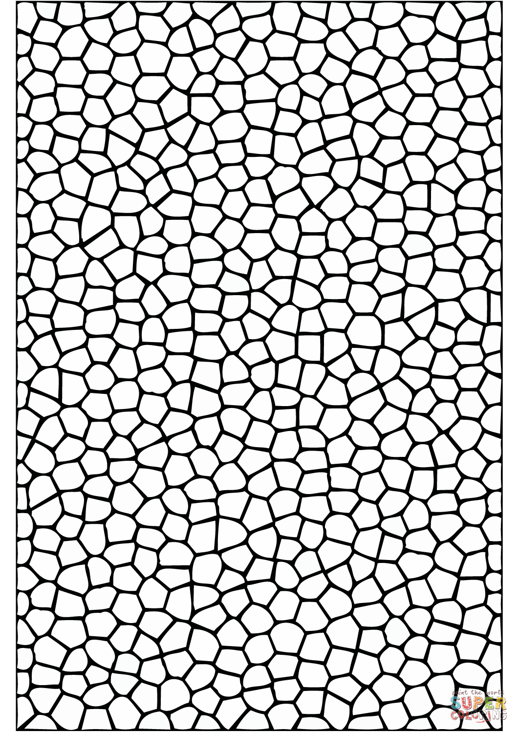 1060x1500 Mosaic Tiles Pattern Coloring Page Free Printable Coloring Pages