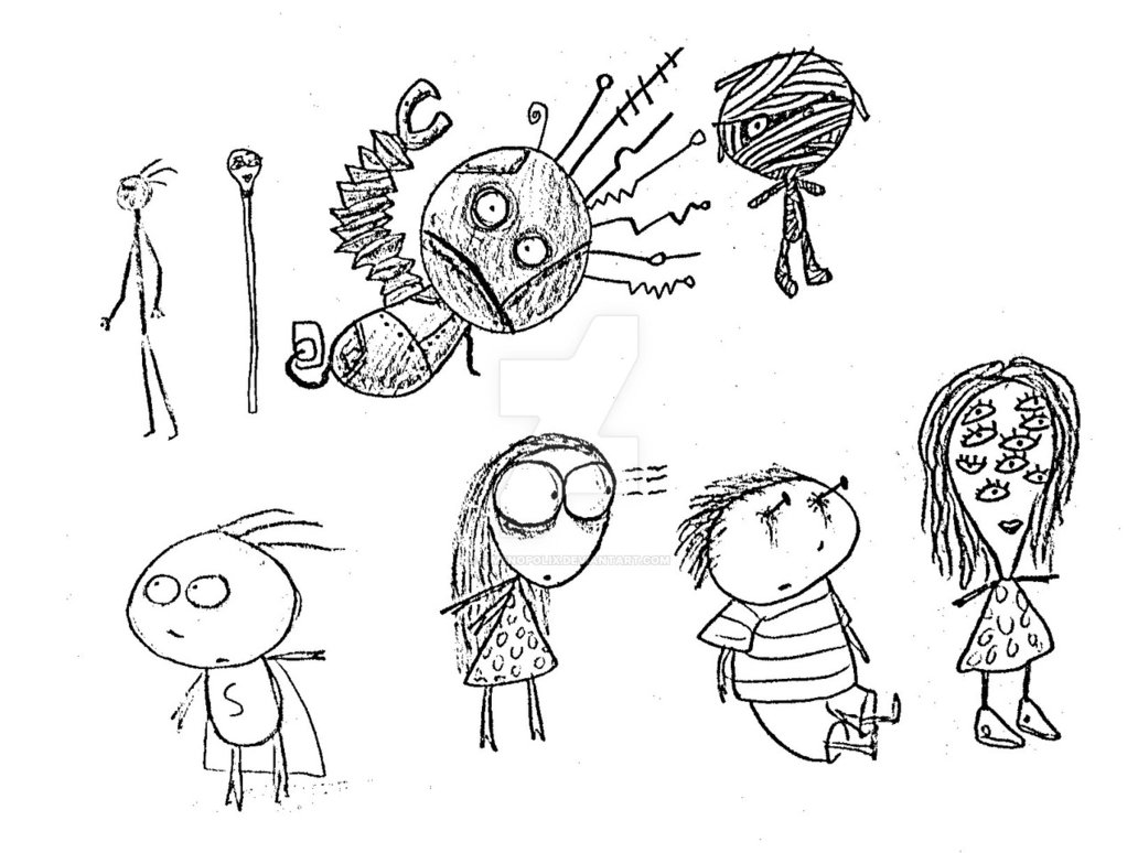 1032x774 Tim Burton's Kids By Jimenopolix