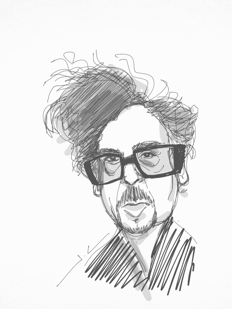 768x1024 Tim Burton Sketch By Torre68