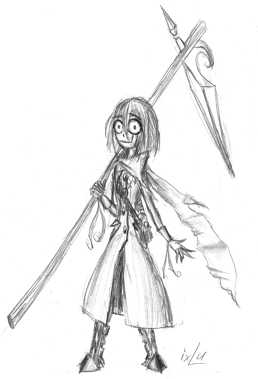 1024x1503 Trying To Draw Like Tim Burton Ixlu By Xludo8d